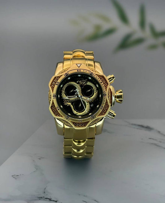 Invicta Black Gold Men's Watch