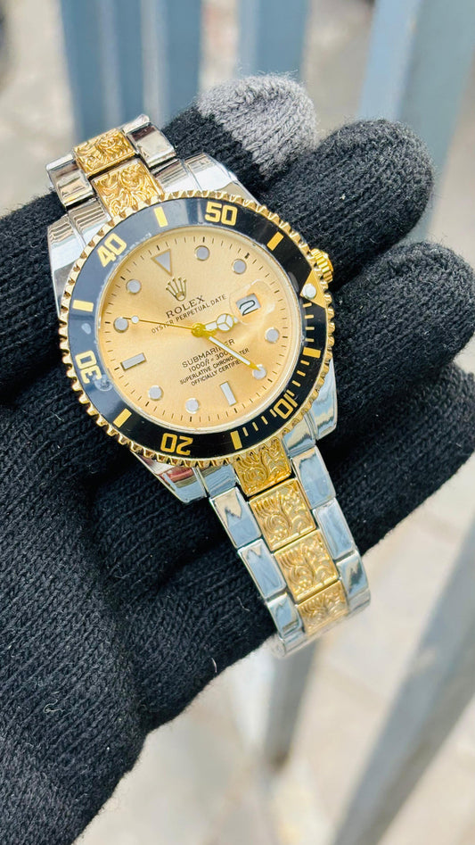 One of The Most Talked About Watch Rol-ex In Gold Dial For Men's