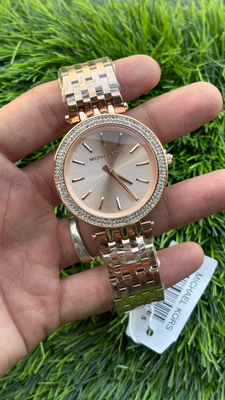 Michael Kors Mk3192 Analog Rose Gold Dial Women's Watch
