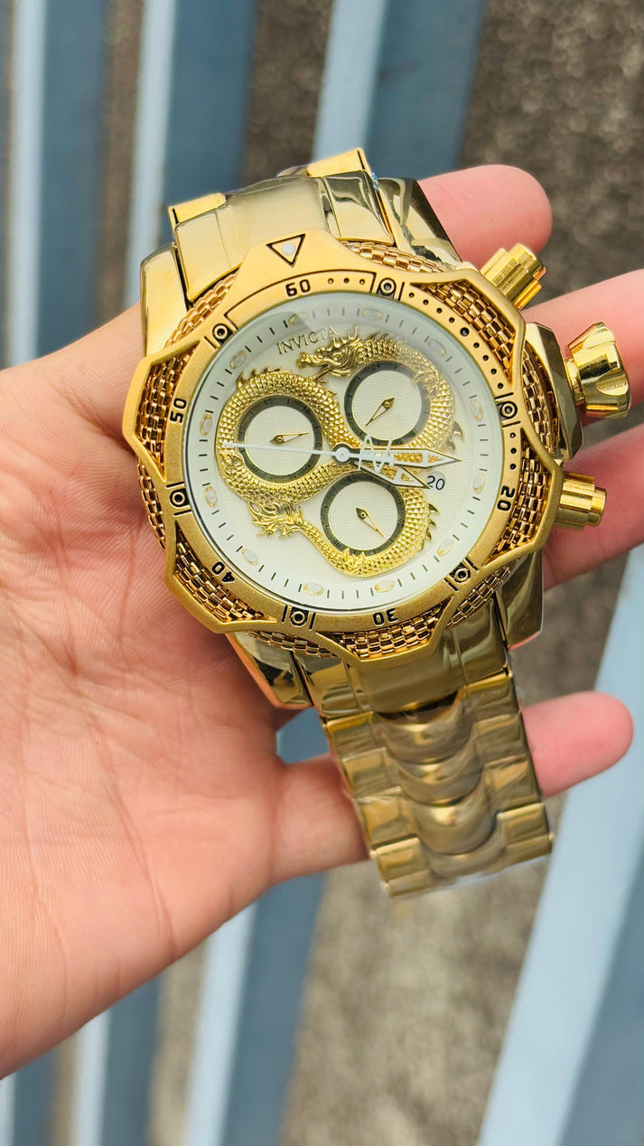 Invicta White Dial Watch For Men's