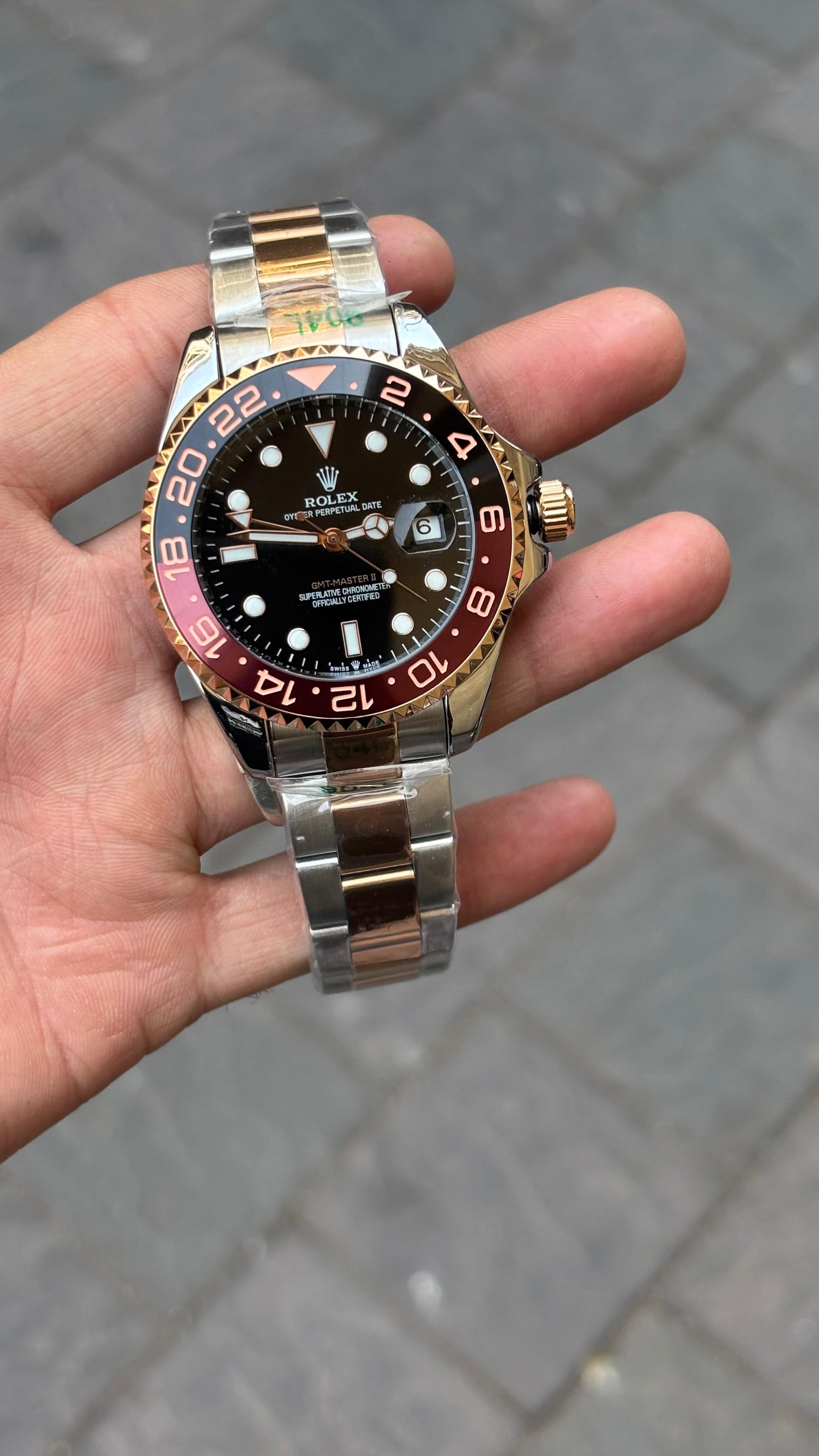 Rol-ex GMT-Master II Black Dial Automatic Analog Men's Watch