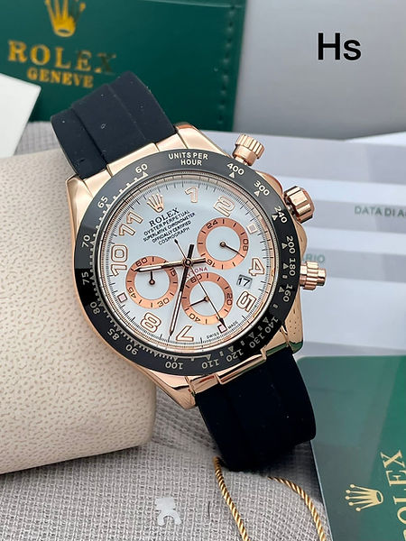 Rol-ex Cosmograph Daytona Everose Gold Analog Quartz Men's Watch
