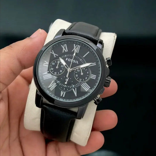 Fossil Black Dial All Chronograph Working Men's Watch