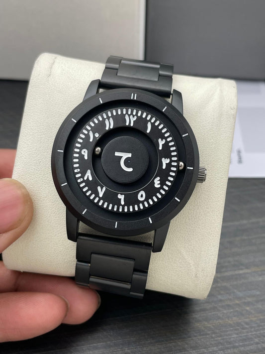 Sabr Black Arabic Dial Men's Watch