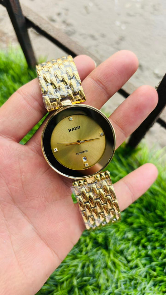 Rado Florence Gold Dial Analog Men's Watch