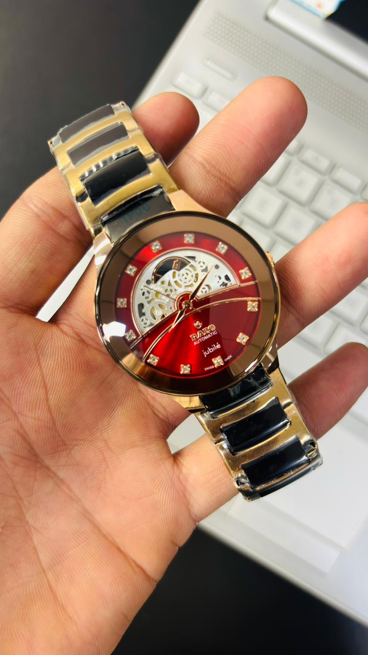 Rado Automatic Jublie Red Dial Men's Watch