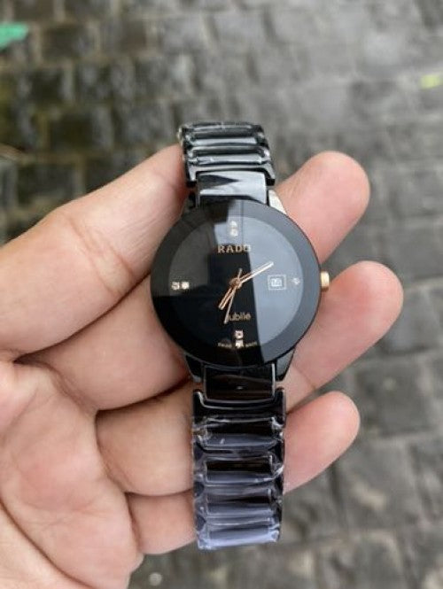 Rado Black Dial Ceramic Watch For Women