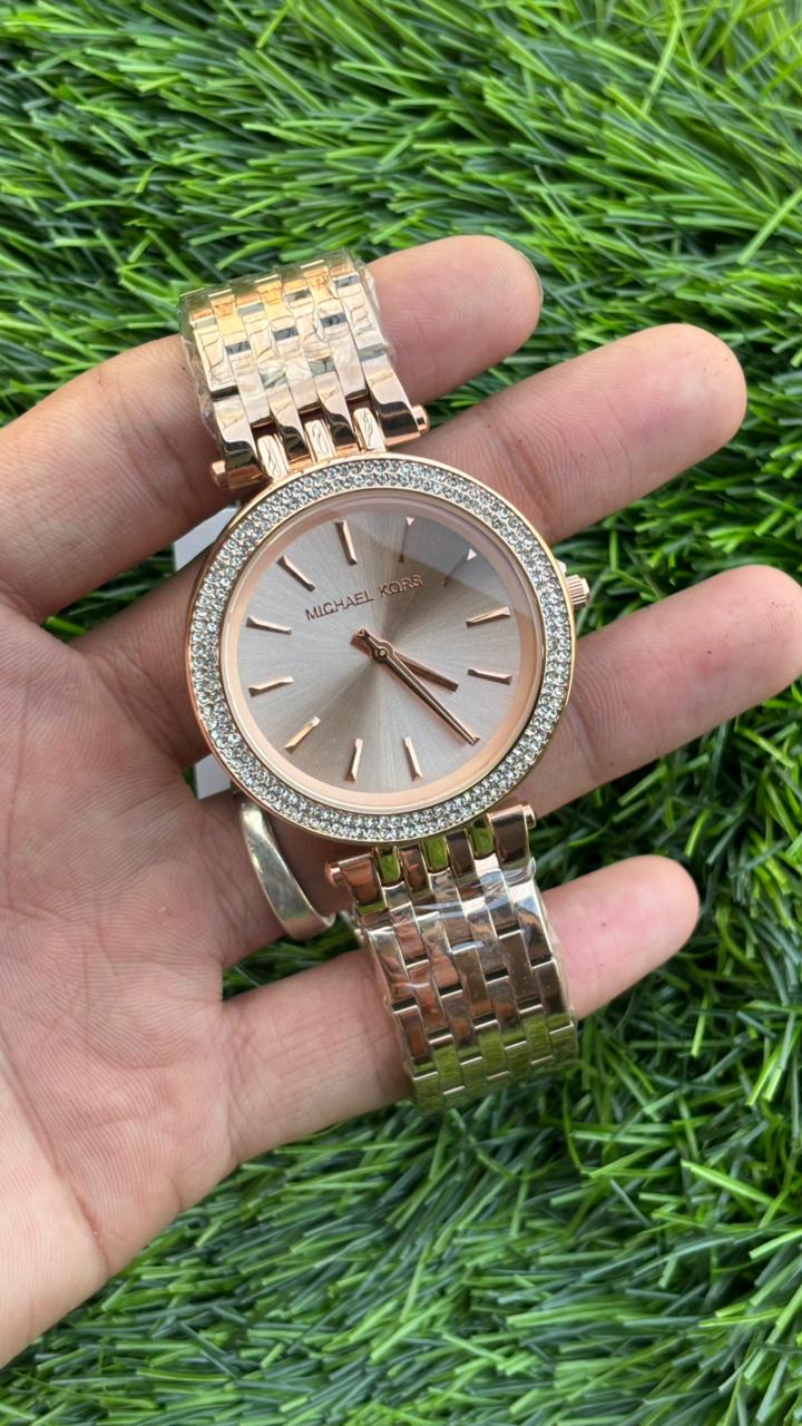 Michael Kors Mk3192 Analog Rose Gold Dial Women's Watch