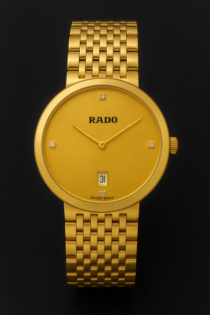 Rado Florence Classic Gold Dial Quartz Men's Watch