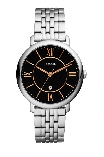Fossil Black Dial Analog Women's Watch
