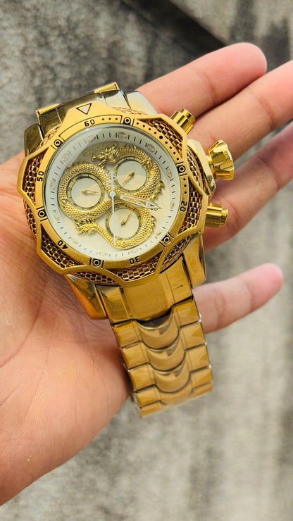 Invicta White Dial Watch For Men's