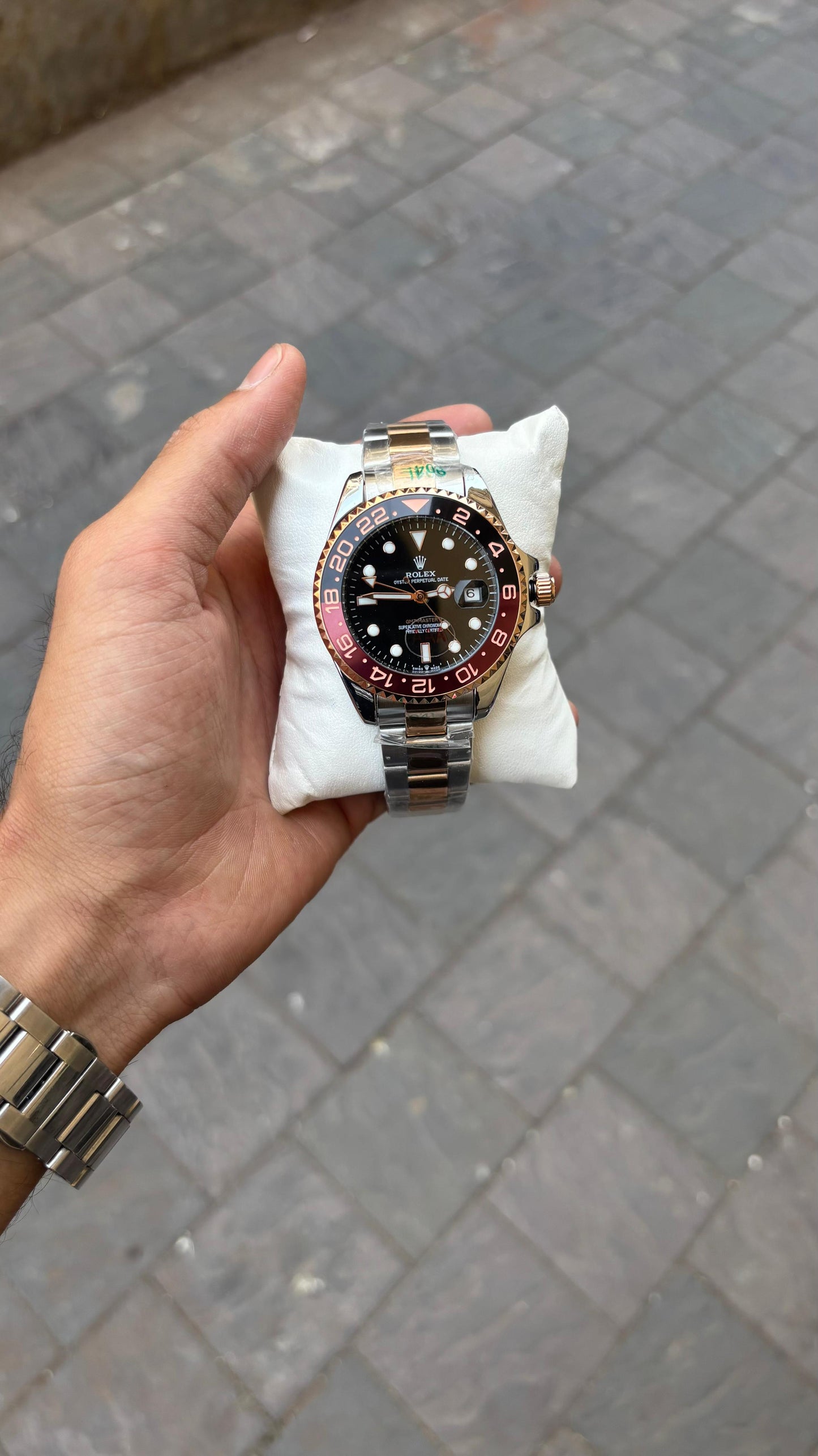 Rol-ex GMT-Master II Black Dial Automatic Analog Men's Watch