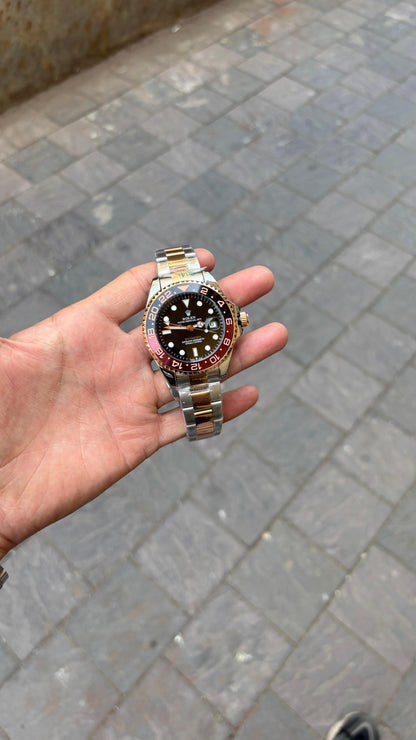 Rol-ex GMT-Master II Black Dial Automatic Analog Men's Watch