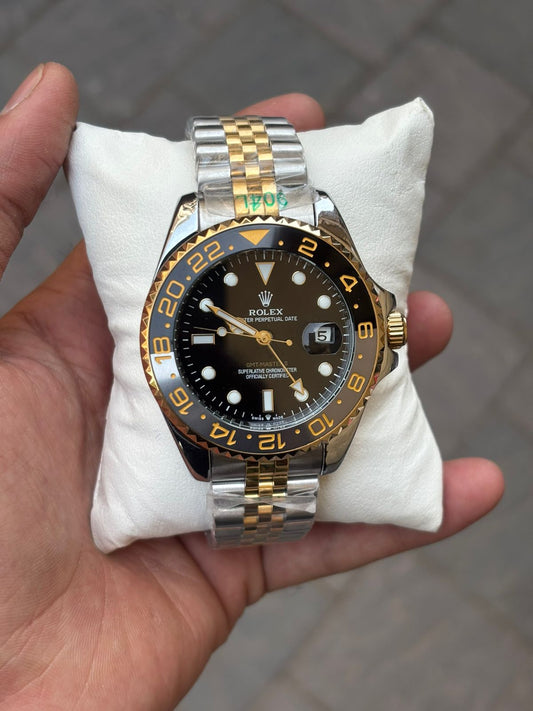Rol-ex GMT-Master II Black Dial Automatic Men's Watch