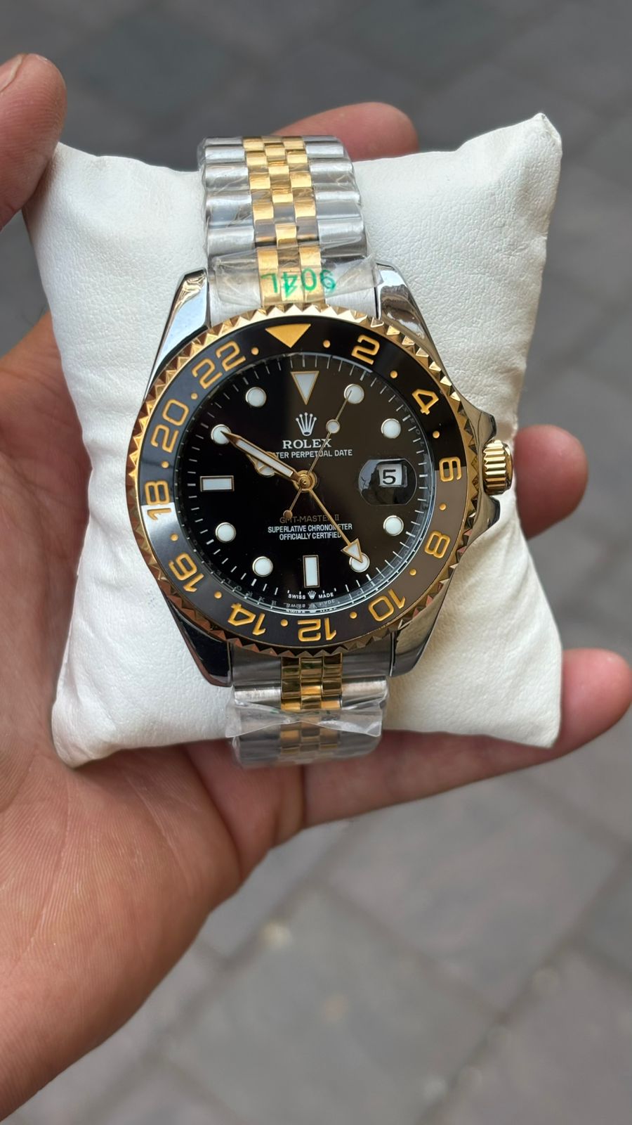 Rol-ex GMT-Master II Black Dial Automatic Men's Watch