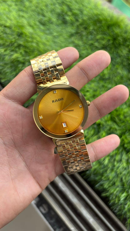 Rado Florence Classic Gold Dial Quartz Men's Watch