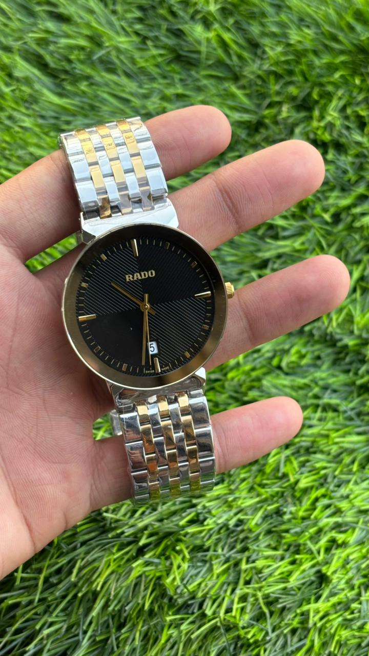 Rado Florence Black Dial Quartz Watch For Men's