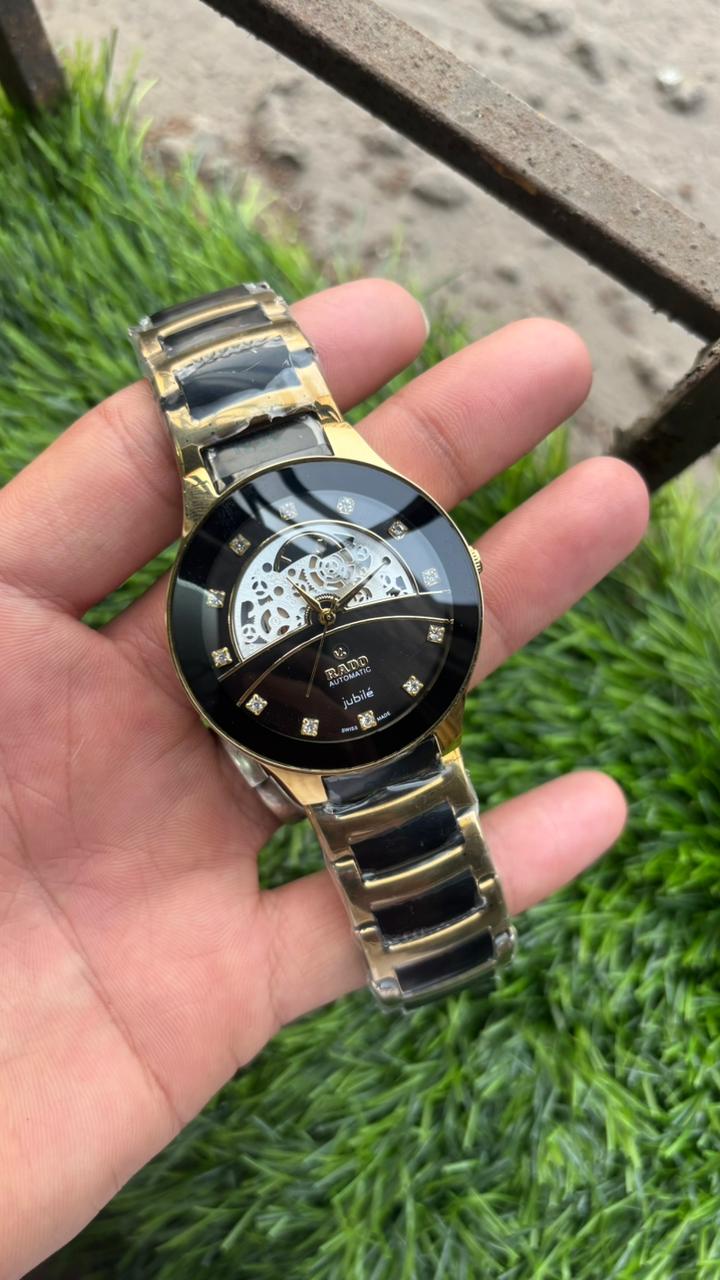 Rado Jublie Automatic Black Dial Watch For Men's