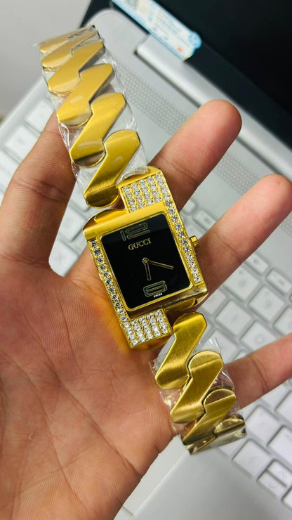 Gucci Chemin Des Tourelles Black Dial Watch For Men's