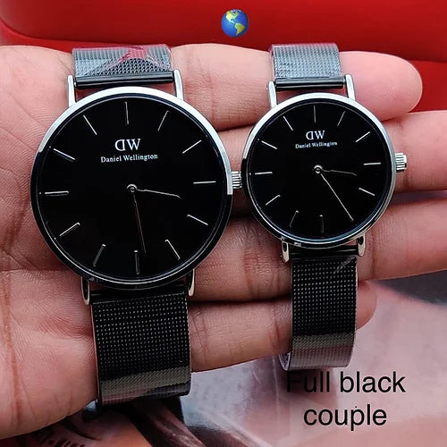 Daniel Wellington Black Dial Belt Crystal glass Men Watch