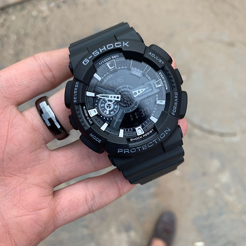 Casio G-Shock Black Dial Mudmaster Analog-Digital Men'sSports watch GA-110-1BDR