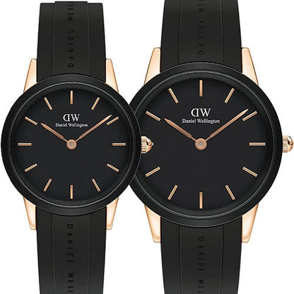 Daniel Wellington Iconic Motion Rose Gold Couples Watch Set