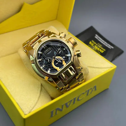 Invicta Classic Black Gold Mens Watch