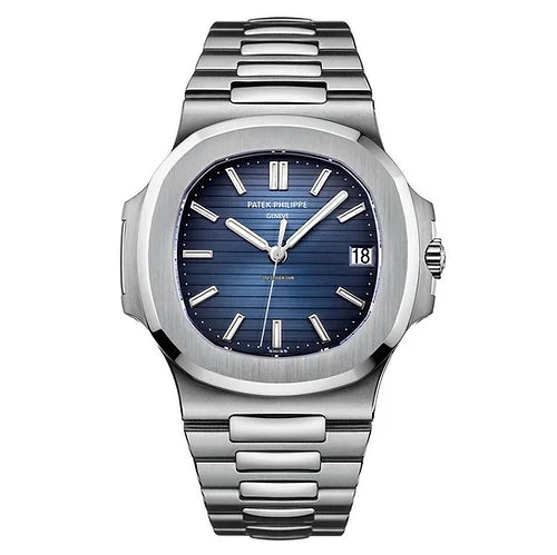 Patek Philippe Blue Silver Metal Men's Watch