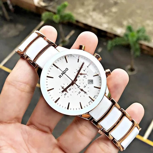 Rado White Dial Chronograph For Men's Watch – watchworld