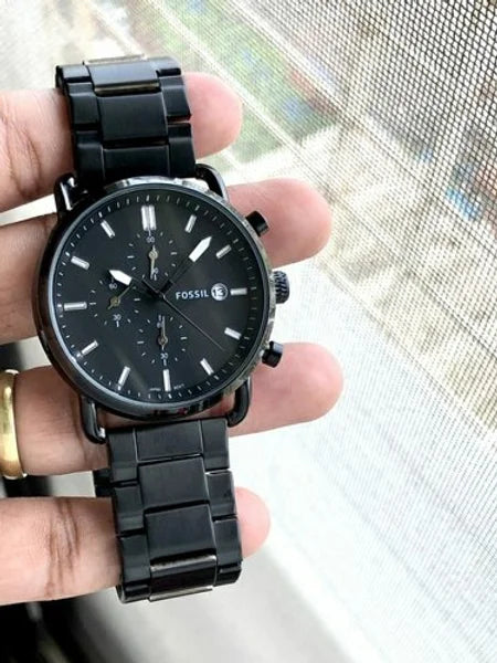 Fossil Black Chronograph Men's Watch