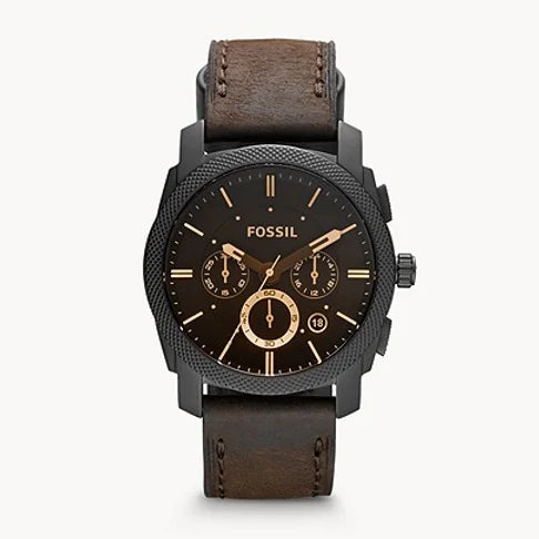 Fossil Chronograph Leather Belt Men's Watch