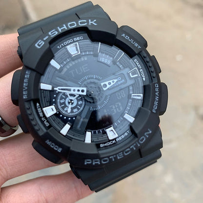 Casio G-Shock Black Dial Mudmaster Analog-Digital Men'sSports watch GA-110-1BDR