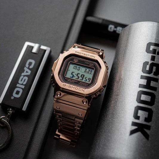 Casio G-Shock Digital Rose Gold Metal Belt Men's Watch