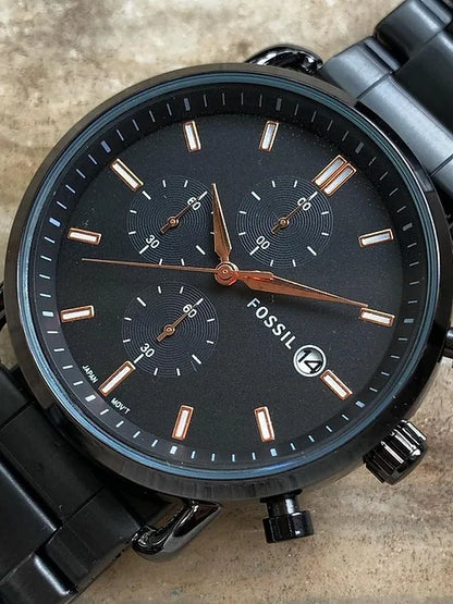 Fossil Black Chronograph Men's Watch