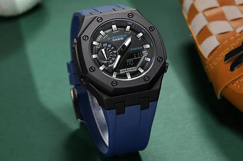 Casio G-Shock Watch GA2100 Blue Men's Sport Analog-Digital Watch