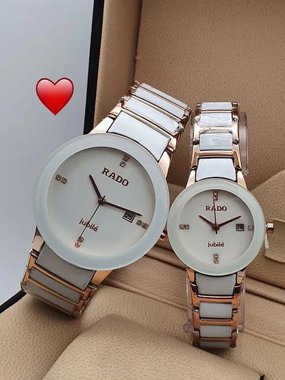 Rado White Ceramic For Couple Watch