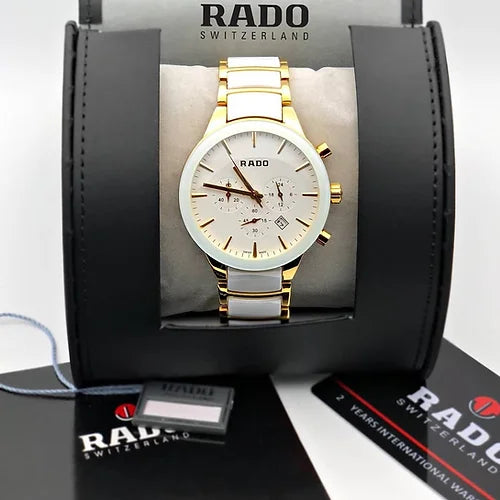 Rado White Dial Chronograph For Men's Watch