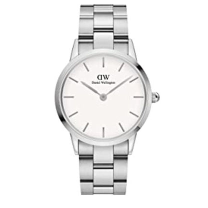 Daniel Wellington Iconic Link Couple Silver Watch Set