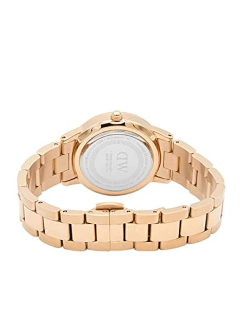 Daniel Wellington Iconic Link Rose Gold Black Dial Couple Watch Set