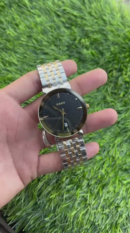 Rado Florence Black Dial Quartz Watch For Men's