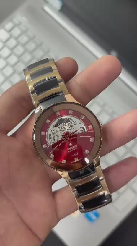 Rado Automatic Jublie Red Dial Men's Watch