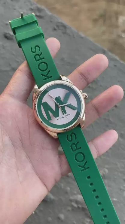 Michael kors Round Green Watch