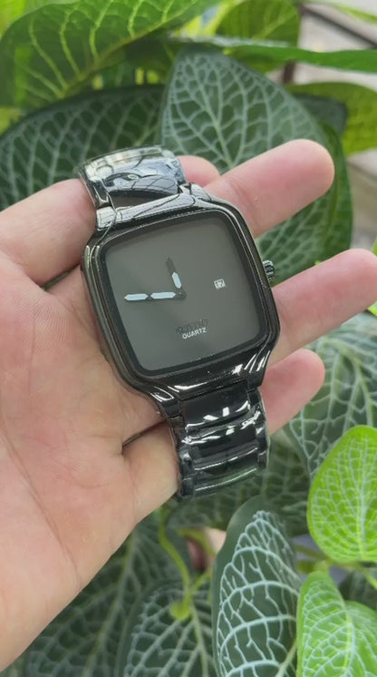 Rado True Square Black Dial Men's Watch