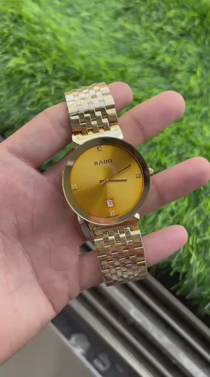 Rado Florence Classic Gold Dial Quartz Men's Watch