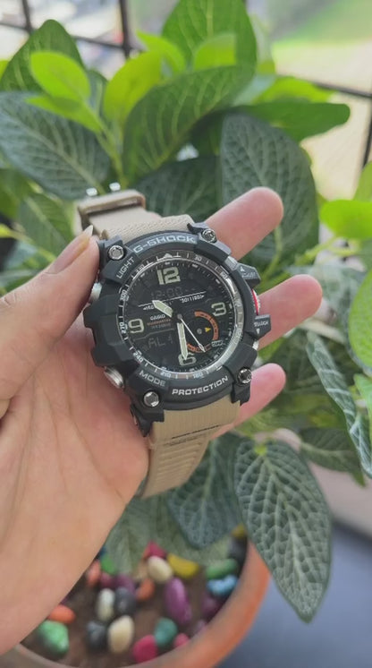 Casio G-Shock GG-1000-1A5DR Black Analog-Digital Dial Brown Resin Strap Men's Watch