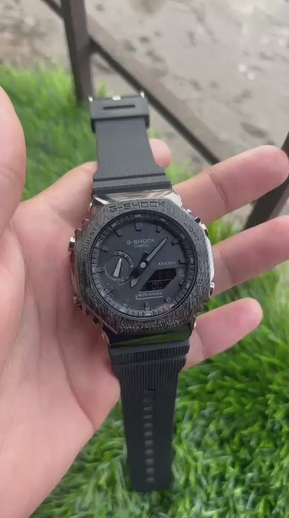 G-Shock Men Quartz Black Dial Analog-Digital Resin Watch G1371