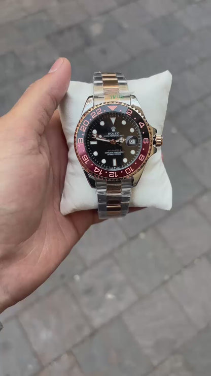 Rol-ex GMT-Master II Black Dial Automatic Analog Men's Watch