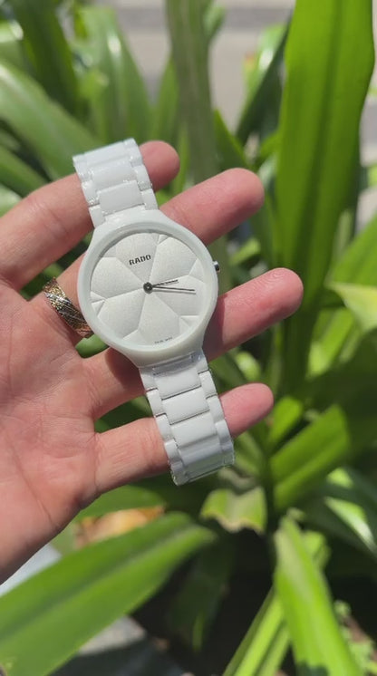 Rado White Thinline X Great Gardens Of The World True Men's Watch