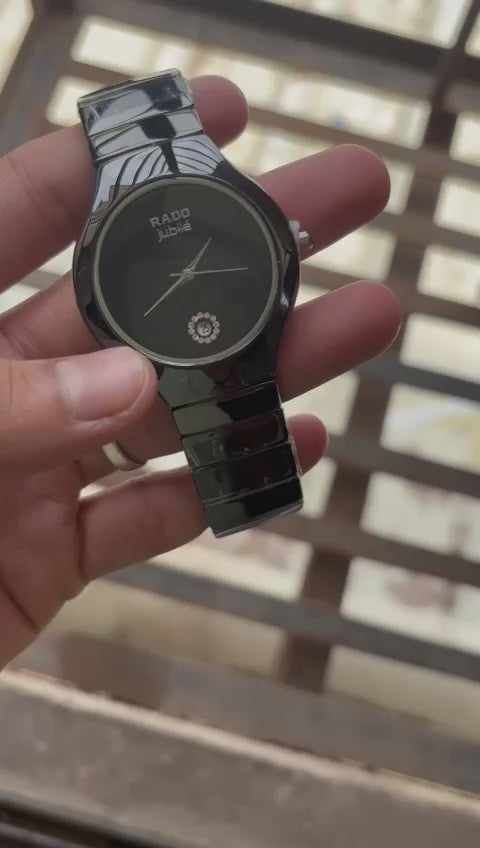 Rado Jublie Black Dial Ceramic For Men's Watch