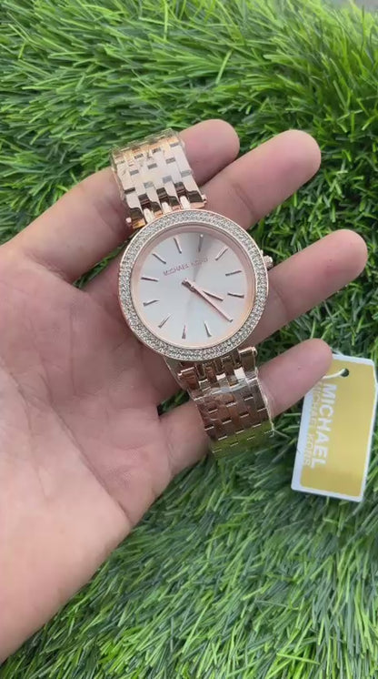 Michael Kors Mk3192 Analog Rose Gold Dial Women's Watch